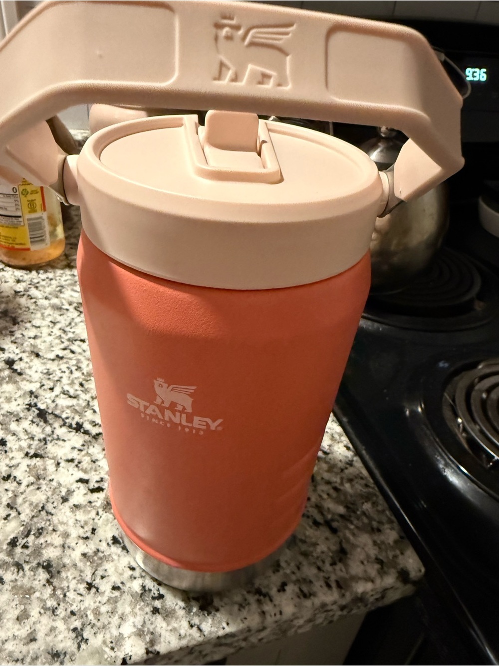 Stanley 40oz Sport jug insulated water bottle in coral and cream - Picture 1 of 2